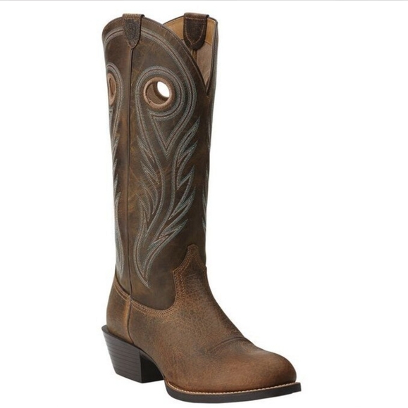 Ariat | Shoes | Ariat Teal Brown Round 